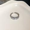 Anillo abierto de mariposa plisado estilo frío personalizado de metal para dedo índice nicho joyería de alto sentido mayoreo de fábrica