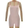 Comércio Exterior Europeu e Americano Roupas Femininas Novo Estilo Decote Halter Costas Abertas Slim Fit Sexy Hot Girl Macacão Esportivo de Yoga