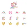 Banner de letras de Unicornio Transfronterizo FELIZ CUMPLEAÑOS Decoración de Fiesta de Cumpleaños Banner de Pony Arcoíris para Niña