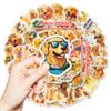 Nuevo Set de 50 Piezas de Pegatinas de Perro Mascota Golden Retriever Súper Lindas y de Alta Calidad, Graffiti Dibujado a Mano, Pegatinas de Dibujos Animados Más Vendidas