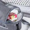 Bolso de mano lonchera de doble capa bolsa aislante impermeable bolsa de almuerzo para estudiante trabajador de oficina simple bolsa de hielo engrosada con papel de aluminio