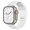 Adecuado para Correas de Apple Watch Apple Watch Generación 1-11/Ultra3/Se3 Hebilla Relámpago Leopardo Cóncavo Correa de Reloj de Silicona