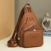 Dropshipping Internacional Bolsa de Peito Feminina Sensação de Alto Padrão Bolsa Transversal de Peito Grande Capacidade Casual Ombro Único Esportes ao Ar Livre Simples