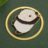 Marcador de página redondo spot atacado panda fofo expressão facial bolsa Clip de livro oco Viagem a Sichuan presente pequeno comemorativo