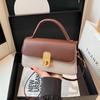 Bolso de Primavera 2025 para Mujer, Bolso Textil Personalizado para Viajero, Color Popular en Contraste, Bolso Cruzado Versátil, Bolso de Hombro Cuadrado Pequeño