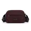 Bolsa transversal feminina multi-camadas, moderna e versátil, novo modelo da primavera 2026, bolsa de tecido de nylon simples e estilosa, bolsa de ombro casual
