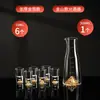 Conjunto Dispenser de Vinho Branco Jinshan Decantador Criativo Doméstico para Vinho Tinto Jarra de Vidro Cristal Copo de Vinho Branco Garrafa de Vinho Chinesa