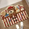 Nueva Alfombrilla de Baño Estilo Dibujos Animados Imitación Lana Trenzada Absorbente Antideslizante Puerta de Baño Alfombrilla Universal Dropshipping