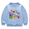 Primavera y Otoño 2026 Estilo Coreano de Dibujos Animados Ropa Nueva para Niños Sudadera de Cuello Redondo Camisetas de Algodón de Manga Larga para Niños y Niñas
