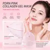 Producto de Venta Caliente Transfronterizo Mascarilla Gel Rosa de Colágeno PDRN Mascarilla Dividida de Gelatina Rosa de Colágeno
