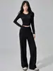 Mallas de Entrenamiento de Cintura Alta para Control de Abdomen para Mujer, Primavera/Otoño Sueltas Adelgazantes Cubren Imperfecciones Pierna Recta Ropa Exterior para Correr Fitness Transpirables Pantalones de Yoga