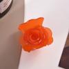 Clip Agarre de Ácido Acético Flor Rosa Moda Elegante Clip Tiburón Adorno para la Cabeza Sentido Avanzado Mitad Agarre Parte Trasera Clip Cola de Caballo Alta