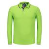 Camisa polo de manga comprida Business Paul masculina, outono, cultura corporativa, lapela, roupa de trabalho, camiseta de algodão, feminina, estampa de logotipo bordado