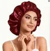 Venda Direta da Fábrica Chapéu de Beleza Lenço para Cabeça Transfronteiriço da Amazon Chapéu para Cuidados com o Cabelo de Seda Imitação Touca de Dormir de Cetim Dupla Camada para Homens e Mulheres