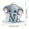 Productos Nuevos Transfronterizos Elefante Tigre León Zorro Colgante de Acrílico Colgante de Árbol de Navidad Colgante de Espejo Retrovisor de Coche