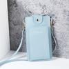 2021 Nuevo Bolso Pequeño Casual de Hombro de Color Sólido Bolso Cruzado para Teléfono Móvil Cartera Portatarjetas de Licencia de Conducir para Mujer