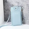 Atacado de fábrica bolsa para celular feminina pequena bolsa mensageiro para estudante bolsa para celular com tela sensível ao toque multifuncional mini porta-moedas
