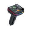 Carregador de carro da série T, modelo privado, carregamento rápido, FM, bluetooth, luz ambiente, carregador de carro, acendedor de cigarros de carro