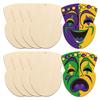 Artesanato de Madeira Transfronteiriço Decorações de Páscoa Ovo DIY Embrião Branco Peça de Madeira para Grafite Pintado por Crianças Pequeno Pingente
