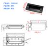 Manija empotrada aleación de zinc hebilla invisible mano LS183-1-2 oculta ls122 empotrada puerta de gabinete eléctrico manija de plástico