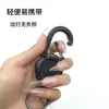 Mochila táctica llavero retráctil en forma de U de fácil extracción simple negro para exteriores portátil cable de acero hebilla de resorte de cuatro colores
