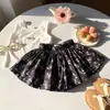 [Casa Rosa] Pantalones Cortos Florales Retro Estilo Coreano para Niñas, Nueva Falda Pomposa Floral, Pantalones Falda de Princesa Elegantes y Versátiles