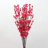 Ramo de flor de pessegueiro artificial flor artificial ramo de flor falsa flor de cerejeira única sala de estar Ramo de flor de ameixa flor de seda flor de pessegueiro falsa atacado