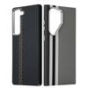 Adecuado para Funda de Teléfono Móvil Samsung S26Ultra, Ultra-Delgada Magnética Textura de Fibra de Carbono Kevlar, S25Plus Duro tipo Piel 4