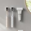 Soporte para cepillos de dientes a prueba de humedad sin perforaciones, estante para cepillos de dientes montado en la pared del inodoro, impermeable, soporte dental, estante para almacenamiento de cepillos de dientes eléctricos