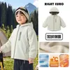Europa Derecha Niños Niñas Abrigo Invierno Más Terciopelo 2026 Nuevo Bebé Top Ropa Impermeable Ropa de Invierno Niños Niños Ropa