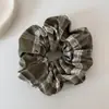 Goma para el pelo de tela a cuadros simple estilo coreano, Lazo para el pelo dulce y versátil, Cuerda para el pelo de moda con un toque de alta gama para mujer