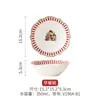 Vajilla Cerámica Navideña, Platos, Tazones para Sopa, Tazas de Café y Platillos Navideños, Tazas, Tazones para Ensalada de Osito Lindo, Alto Valor Estético