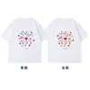 Algodão Penteado Puro Design Especial Novo Roupa Tendência para Casais para o Verão, Camiseta de Manga Curta Disoo para Mulheres