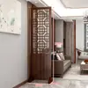 Divisória de Tela Sala de Estar Dobrável Móvel Estilo Chinês Moderno Entrada Sala de Estar Quarto Tela de Parede Madeira Maciça Escritório Decoração