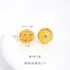 Accesorios DIY de Oro Antiguo para Riqueza Inmediata: Pulsera con Cuentas Espaciadoras de Caramelo Hueco de Perla de Calabaza y Flor de Loto
