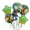 Plantas de Desenho Animado Transfronteiriças Vs. Zumbis Balões de Filme de Alumínio em Formato Especial Conjunto Suprimentos para Festa de Aniversário Balão Atacado