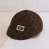 Gorra Infantil Estilo Coreano Primavera y Otoño Boina de Lunares para Niños y Niñas Linda Casual Versátil