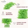 Árbol de Navidad Creativo Flexible Doblable Inclinado Color Caramelo PVC Base Metálica Fiesta de Oficina Decoración del Hogar