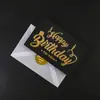 Bendición de Negocios Negra Tarjeta de Felicitación de Gama Alta Exquisita Estampado en Caliente Bendición Literaria Postal de Agradecimiento Tarjeta Pequeña Hecha a Mano DIY