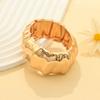 Joyería de Mano Transfronteriza Europea y Americana, Moda Exagerada, Diseño Asimétrico, Pulsera Personalizada Pleated, Pulsera Estilo Cool Ins
