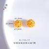 Plata 925 Chapada en Oro Hueca Cuenta Xiangyun Bola de Flor Cuenta Dispersa Jade Hetian Candado de Bebé Pulsera Accesorios DIY con Cuentas