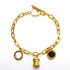 Cadena de Acero Inoxidable Transfronteriza Europea y Americana, Pulsera de Ojo de Diablo Moderna y Versátil, Pulsera Redonda Romana de Acero de Titanio para Mujer