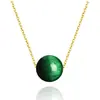 Colar de prata s925 feminino Pérola Zhao Liying mesma joia corrente clavícula ano do porco contas giratórias pedra natural joias de prata