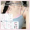 Pegatinas de tatuajes coloridas, dulces y geniales: mariposa, espina, corazón, angelito, moño pegatinas, impermeables y duraderas, estilo girly ins