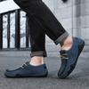 Estación Independiente Zapatos de Hombre Más Vendidos Primavera y Otoño Transfronterizos Nuevos para Exterior Cuero Genuino Talla Grande Perezosos Slip-on Zapatos Doug