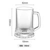 Venta Directa de Fábrica Taza de Cerveza para el Hogar con Asa, Taza de Vidrio sin Plomo, Juego de Vasos Transparentes Gruesos de Gran Capacidad Lote