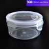 Caixa Pequena Selada de 250ml para Conservar Frescor, Caixa de Armazenamento de Plástico Transparente de Grau Alimentício para Geladeira e Freezer, Caixa de Almoço de Plástico Transparente para Micro-ondas