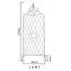 Soporte para planta trepadora clemátide estilo americano, pantalla de rejilla de hierro, soporte para flores de rosa, decoración de jardín exterior estilo europeo