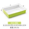 Plato para olla caliente 10 vajilla de melamina plato rectangular de plástico para buffet plato para exhibición de guarniciones para barbacoa comercial