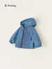 Bangxuan Huzhou Zhili Roupa Infantil Outono Jaqueta Masculina para Exterior Color Block Jaqueta para Criança Corta-vento Jaqueta Corta-vento Infantil